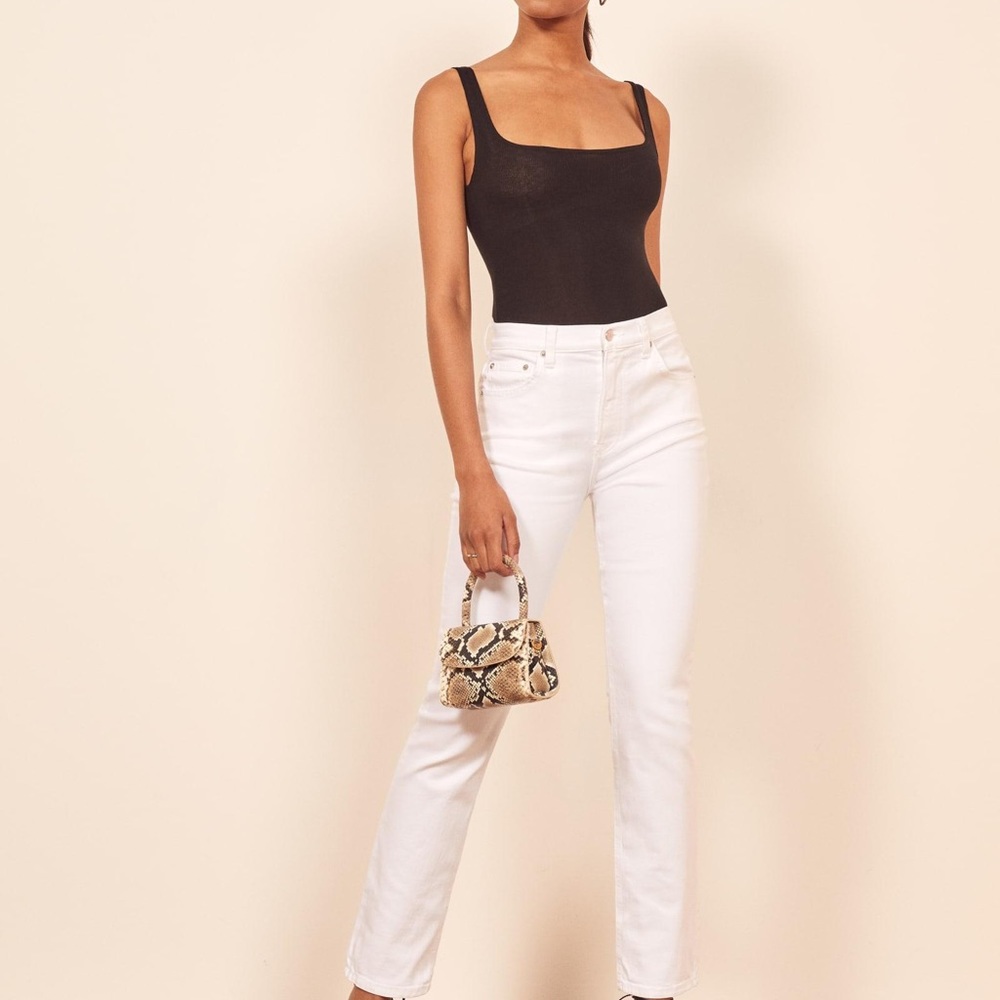 Reformation High Rise Straight Leg Jeans